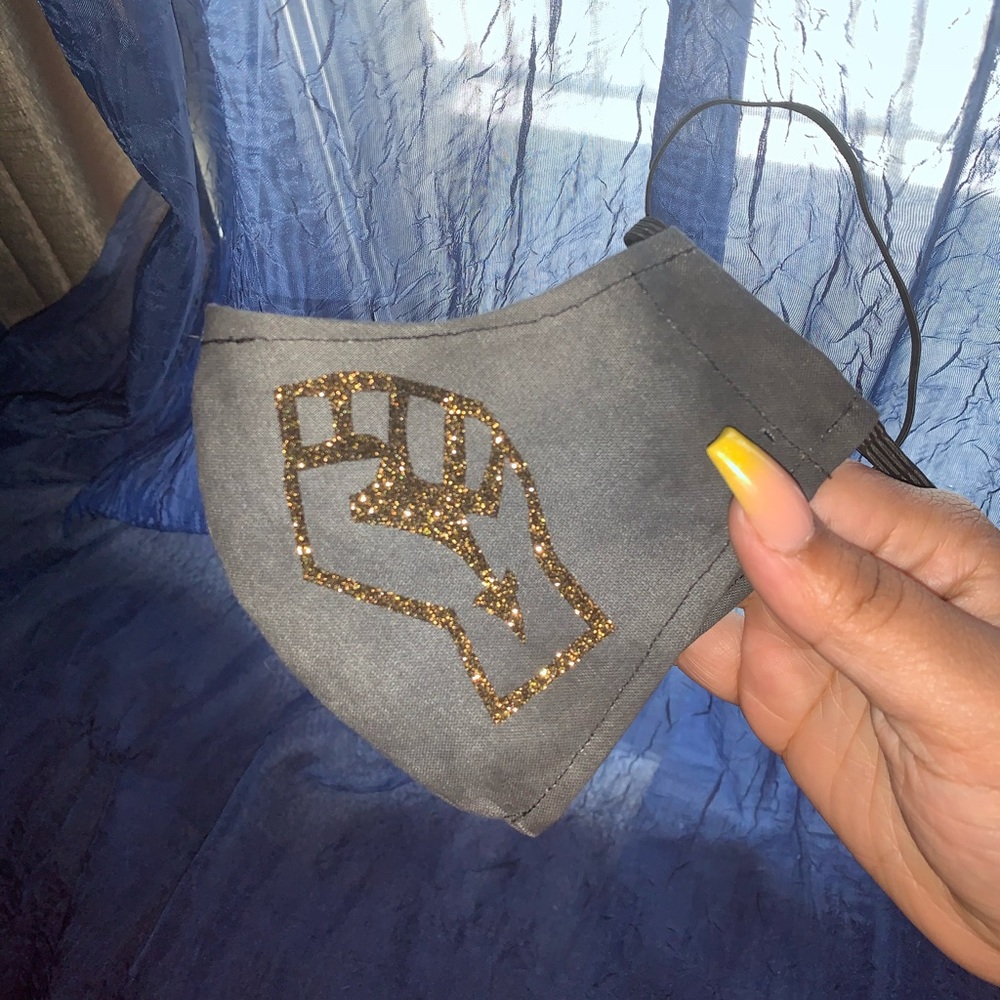 Grey BLM face masks